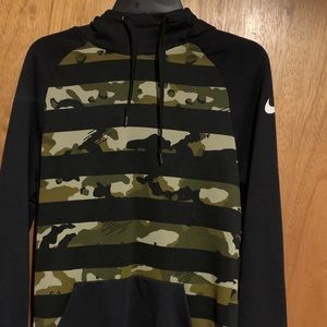 Striped camo Nike hoodie Size S